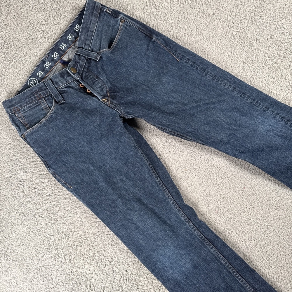 Earnest Sewn Jeans Fulton Men's 30x32  Straight Leg Medium Wash